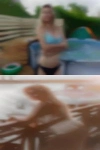 Women enjoy scat play exposed