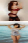 Girls swinging housewife doing